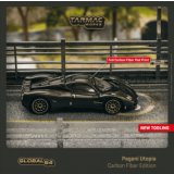 Tarmac Works 1/64 Pagani Utopia - CARBON FIBER EDITION Black Carbon Fiber
