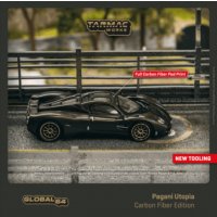 Tarmac Works 1/64 Pagani Utopia - CARBON FIBER EDITION Black Carbon Fiber