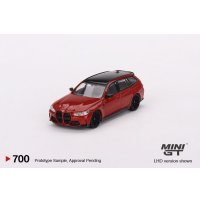 MINI GT 1/64 BMW M3 Competition Touring (G81) Toronto Red Metallic (LHD)
