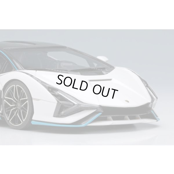 画像11: EIDOLON COLLECTION 1/43 Lamborghini Sian FKP 37 2019 with Stripe White / Visible Carbon Limited 100 pcs.