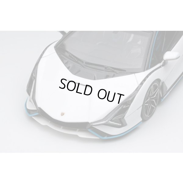 画像6: EIDOLON COLLECTION 1/43 Lamborghini Sian FKP 37 2019 with Stripe White / Visible Carbon Limited 100 pcs.