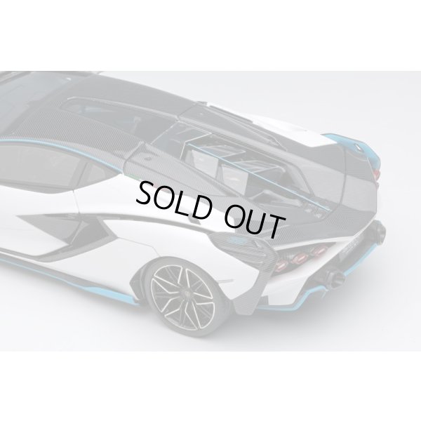 画像7: EIDOLON COLLECTION 1/43 Lamborghini Sian FKP 37 2019 with Stripe White / Visible Carbon Limited 100 pcs.