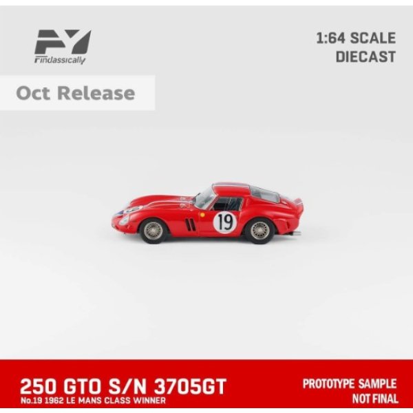 画像3: Finclassically 1/64 250 GTO S/N 3705GT 1962 LE MANS CLASS WINNER #19