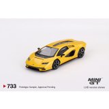 MINI GT 1/64 Lamborghini Countach LPI 800-4 New Giallo Orion Yellow (LHD) [Blister Packaging]