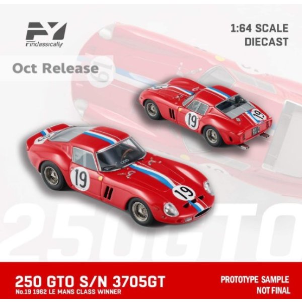 画像5: Finclassically 1/64 250 GTO S/N 3705GT 1962 LE MANS CLASS WINNER #19