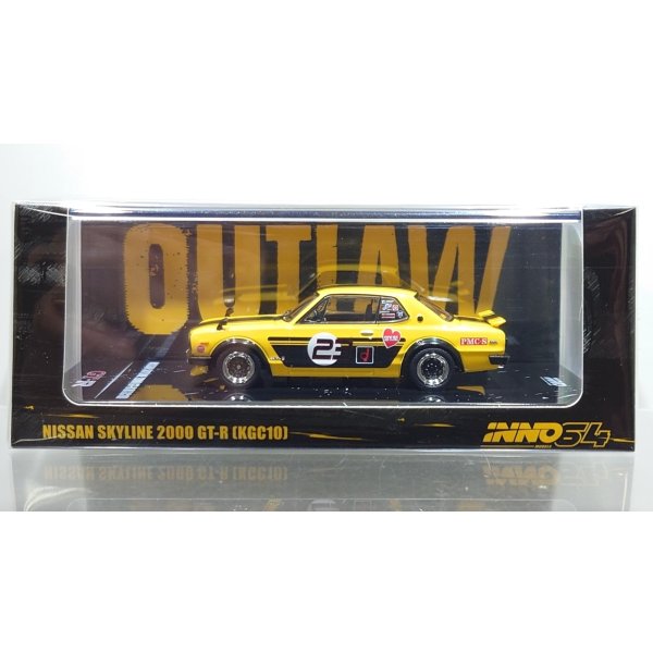 画像1: INNO Models 1/64 Nissan Skyline 2000 GT-R (KPGC10) Yellow