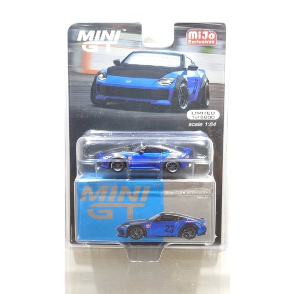 画像4: MINI GT 1/64 Nissan Z LB★NATION WORKS Seiran Blue (LHD) [Blister Packaging]