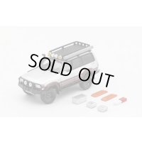 Gaincorp Products 1/64 Toyota Land Cruiser LC80 - Retrofit Version - LHD Silver/Maroon Red