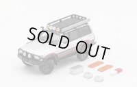 Gaincorp Products 1/64 Toyota Land Cruiser LC80 - Retrofit Version - LHD Silver/Maroon Red