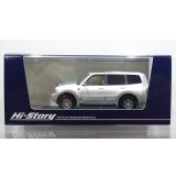 Hi Story 1/43 MITSUBISHI PAJERO Long SUPER EXCEED DI-DIESEL 3200 (1999) Sophia White/Satellite Silver