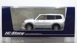 Hi Story 1/43 MITSUBISHI PAJERO Long SUPER EXCEED DI-DIESEL 3200 (1999) Sophia White/Satellite Silver
