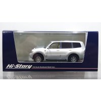 Hi Story 1/43 MITSUBISHI PAJERO Long SUPER EXCEED DI-DIESEL 3200 (1999) Sophia White/Satellite Silver