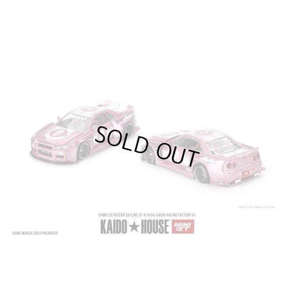 画像1: MINI GT 1/64 Nissan Skyline GT-R R34 KAIDO RACING FACTORY V1 (RHD)