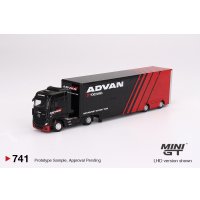 MINI GT 1/64 Mercedes-Benz Actors w/ Racing Transporter "ADVAN" (RHD)