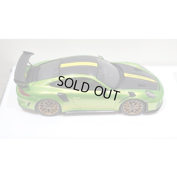 画像8: EIDOLON 1/43 Porsche 911 (991.2) GT3 RS Weissach package 2018 Giallo Verde Pearl with Body Stirpes Limited 32 pcs.