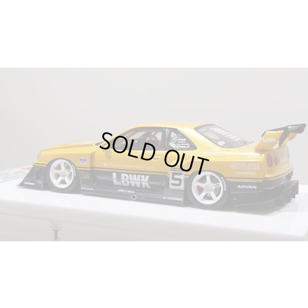 画像3: EIDOLON 1/43 LB-ER34 Super Silhouette SKYLINE Grande Giallo Pearl / Gummetallic Tow-tone color Limited 32 pcs.