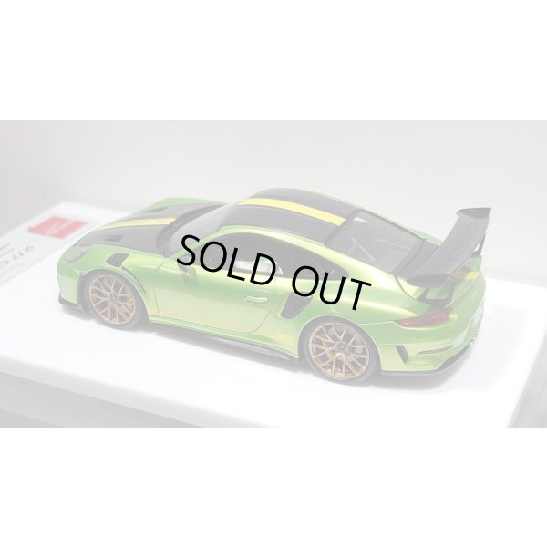 画像12: EIDOLON 1/43 Porsche 911 (991.2) GT3 RS Weissach package 2018 Giallo Verde Pearl with Body Stirpes Limited 32 pcs.