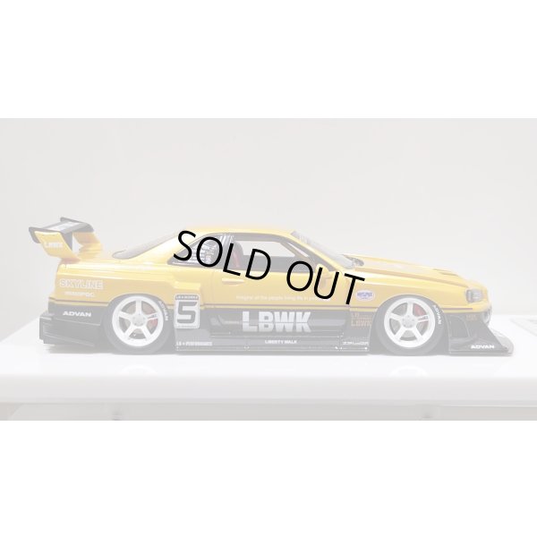画像6: EIDOLON 1/43 LB-ER34 Super Silhouette SKYLINE Grande Giallo Pearl / Gummetallic Tow-tone color Limited 32 pcs.