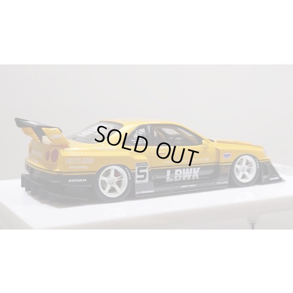 画像7: EIDOLON 1/43 LB-ER34 Super Silhouette SKYLINE Grande Giallo Pearl / Gummetallic Tow-tone color Limited 32 pcs.