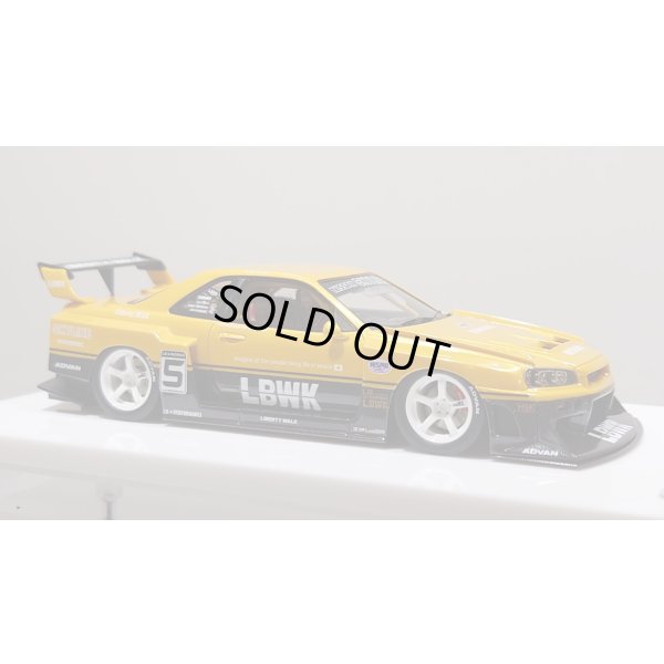 画像5: EIDOLON 1/43 LB-ER34 Super Silhouette SKYLINE Grande Giallo Pearl / Gummetallic Tow-tone color Limited 32 pcs.