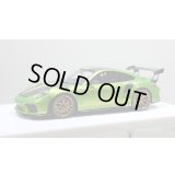 EIDOLON 1/43 Porsche 911 (991.2) GT3 RS Weissach package 2018 Giallo Verde Pearl with Body Stirpes Limited 32 pcs.