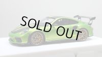 EIDOLON 1/43 Porsche 911 (991.2) GT3 RS Weissach package 2018 Giallo Verde Pearl with Body Stirpes Limited 32 pcs.