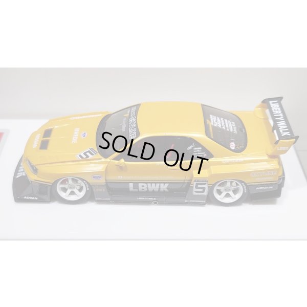 画像4: EIDOLON 1/43 LB-ER34 Super Silhouette SKYLINE Grande Giallo Pearl / Gummetallic Tow-tone color Limited 32 pcs.