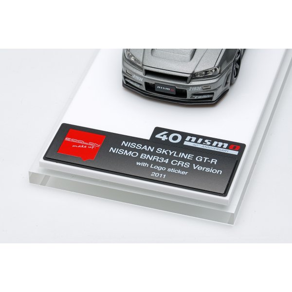 画像15: EIDOLON 1/43 NISSAN SKYLINE GT-R (NISMO BNR34 CRS Version) Dark Metal Gray with Logo Sticker 2011
