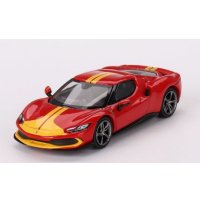 BBR Models 1/64 Ferrari 296 GTB Assetto Fiorano Rossa Corsa (Red)