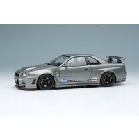 EIDOLON 1/43 NISSAN SKYLINE GT-R (NISMO BNR34 CRS Version) Dark Metal Gray with Logo Sticker 2011