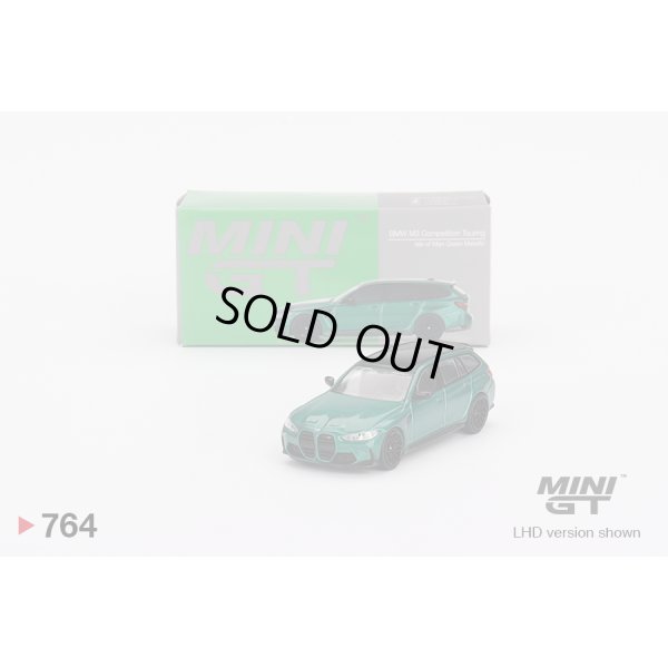 画像1: MINI GT 1/64 BMW M3 Competition Touring Isle of Man Green Metallic (RHD)