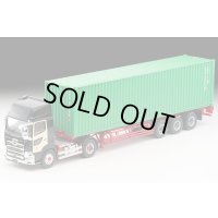 TOMYTEC 1/64 Limited Vintage NEO Hino Profia 40ft Marine Container Trailer (東邦車輛TC36H1C34) (Black)
