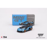 MINI GT 1/64 Lamborghini Aventador SVJ 63 Blue Aegir (RHD)