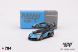 MINI GT 1/64 Lamborghini Aventador SVJ 63 Blue Aegir (LHD)