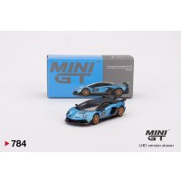 MINI GT 1/64 Lamborghini Aventador SVJ 63 Blue Aegir (LHD)