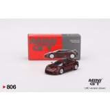 MINI GT 1/64 Bugatti EB110 GT Dark Red Metallic (LHD)