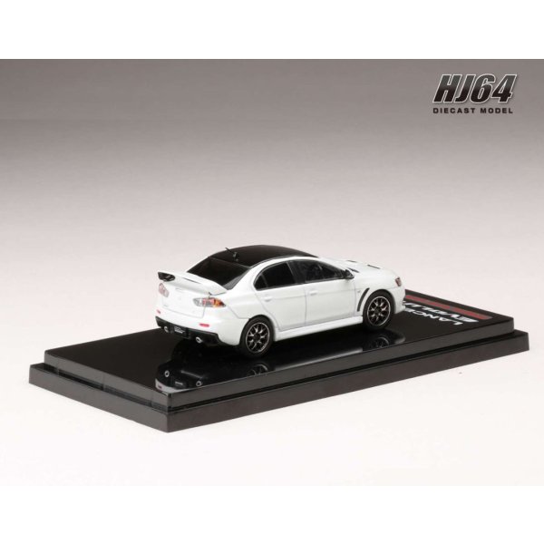 画像3: Hobby JAPAN 1/64 Mitsubishi Lancer Evolution X FINAL EDITION White Pearl / Black Roof with Engine Display Model