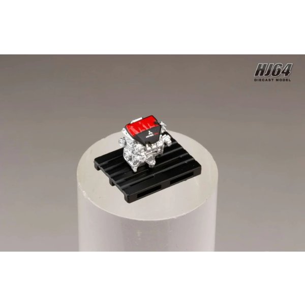 画像5: Hobby JAPAN 1/64 Mitsubishi Lancer Evolution X FINAL EDITION Phantom Black Pearl with Engine Display Model 