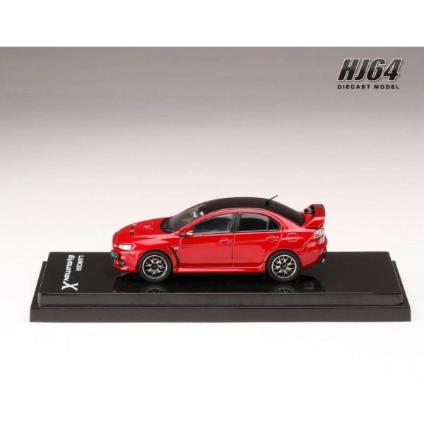 画像4: Hobby JAPAN 1/64 Mitsubishi Lancer Evolution X FINAL EDITION Red Metallic / Black Roof with Engine Display Model 