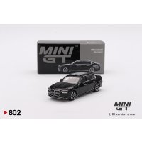 MINI GT 1/64 BMW i7 eDrive50 Black Sapphire (RHD)