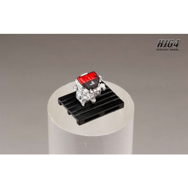 画像5: Hobby JAPAN 1/64 Mitsubishi Lancer Evolution X FINAL EDITION White Pearl / Black Roof with Engine Display Model