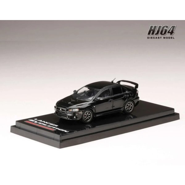 画像2: Hobby JAPAN 1/64 Mitsubishi Lancer Evolution X FINAL EDITION Phantom Black Pearl with Engine Display Model 