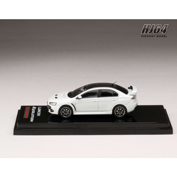 画像4: Hobby JAPAN 1/64 Mitsubishi Lancer Evolution X FINAL EDITION White Pearl / Black Roof with Engine Display Model