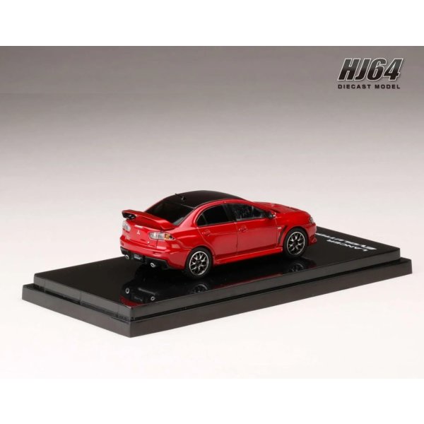 画像3: Hobby JAPAN 1/64 Mitsubishi Lancer Evolution X FINAL EDITION Red Metallic / Black Roof with Engine Display Model 