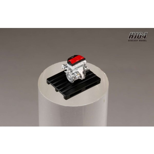 画像6: Hobby JAPAN 1/64 Mitsubishi Lancer Evolution X FINAL EDITION Titanium Gray Metallic with Engine Display Model