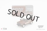 MINI GT 1/64 Land Rover Defender 110 1985 County Station Wagon Russet Brown (LHD)