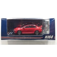 Hobby JAPAN 1/64 Mitsubishi Lancer Evolution X FINAL EDITION Red Metallic / Black Roof with Engine Display Model 