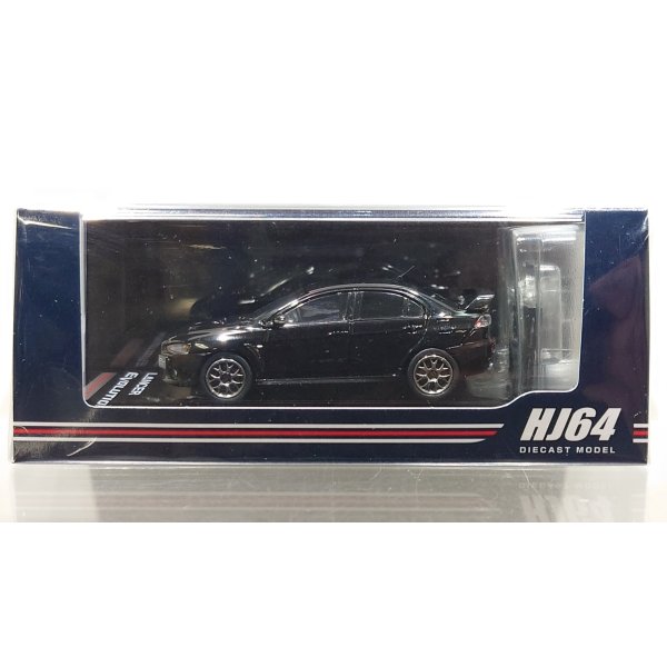 画像1: Hobby JAPAN 1/64 Mitsubishi Lancer Evolution X FINAL EDITION Phantom Black Pearl with Engine Display Model 