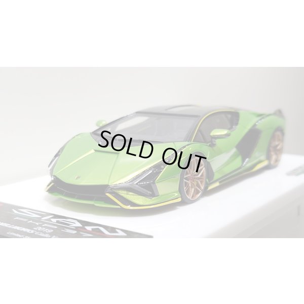 画像9: EIDOLON 1/43 Lamborghini Sian FKP 37 2019 with Stripe Giallo Verde Pearl Limited 35 pcs.