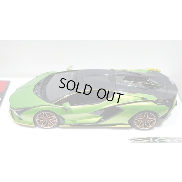 画像4: EIDOLON 1/43 Lamborghini Sian FKP 37 2019 with Stripe Giallo Verde Pearl Limited 35 pcs.